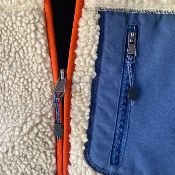 Eddie Bauer Sherpa Fleece Jacket Oatmeal Deep Pile Range Finder Womens Size M - Picture 11 of 11